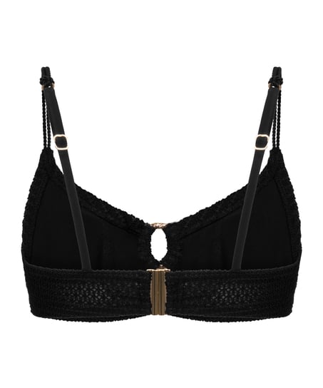 Cairo Bikini Top, Black