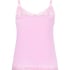 Velours Lace Cami Top, Pink