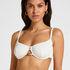 Non-Padded Underwired Bikini Top Crinkle, White