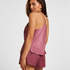 Ayla Satin Cami Top, Purple