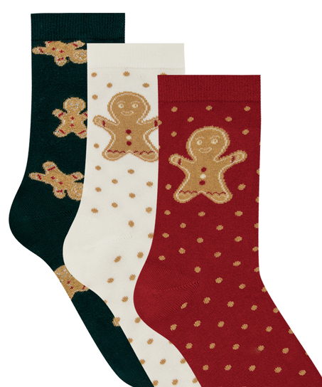 3 pack Giftpack Socks, Green