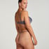 Plunge Padded Underwired Bra, Gray