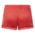 Velvet lace shorts, Red