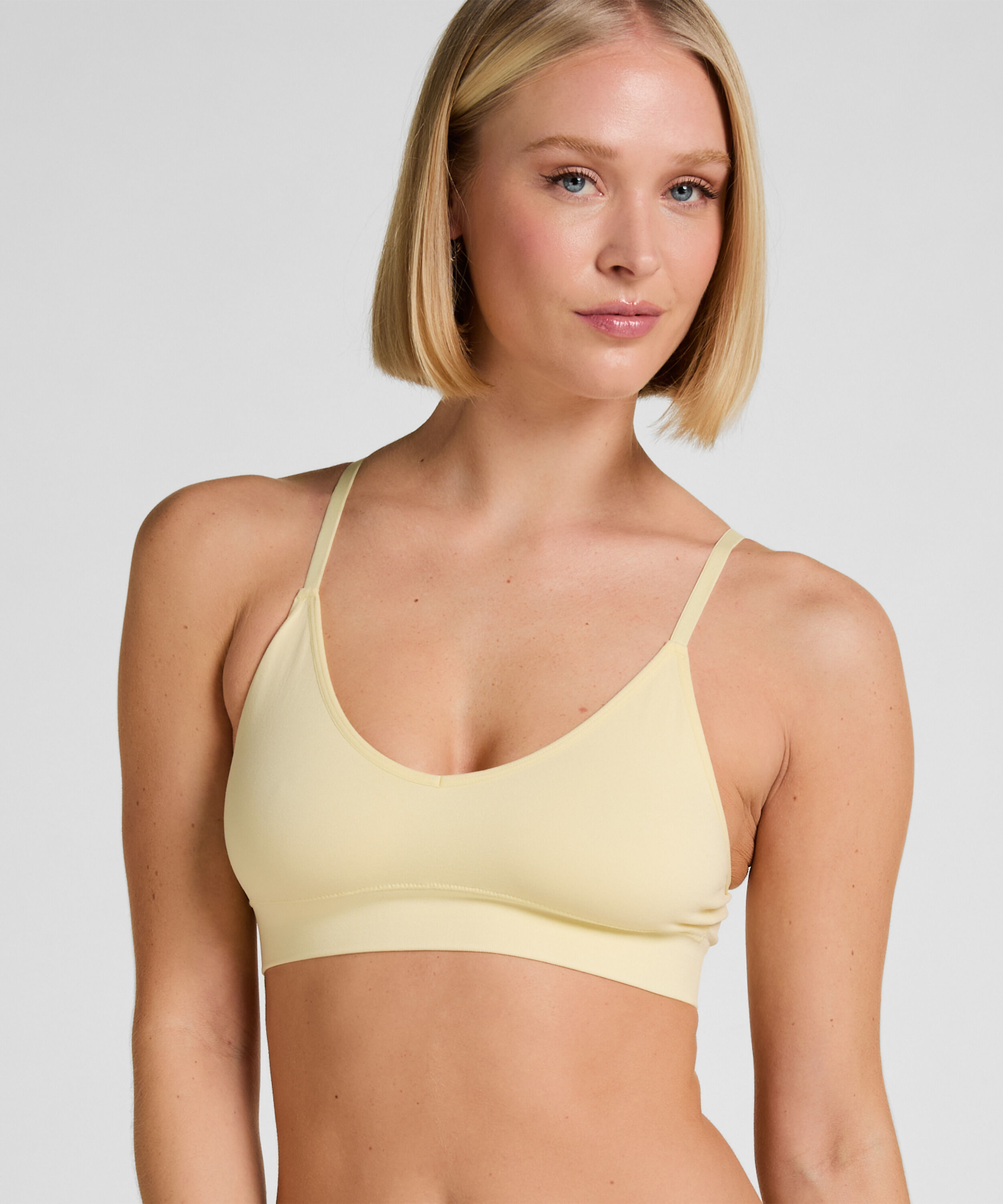Dide Triangle Bralette, Yellow