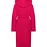 Long Fleece Bathrobe, Pink
