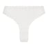 V-shaped Brazilian knickers mesh, White