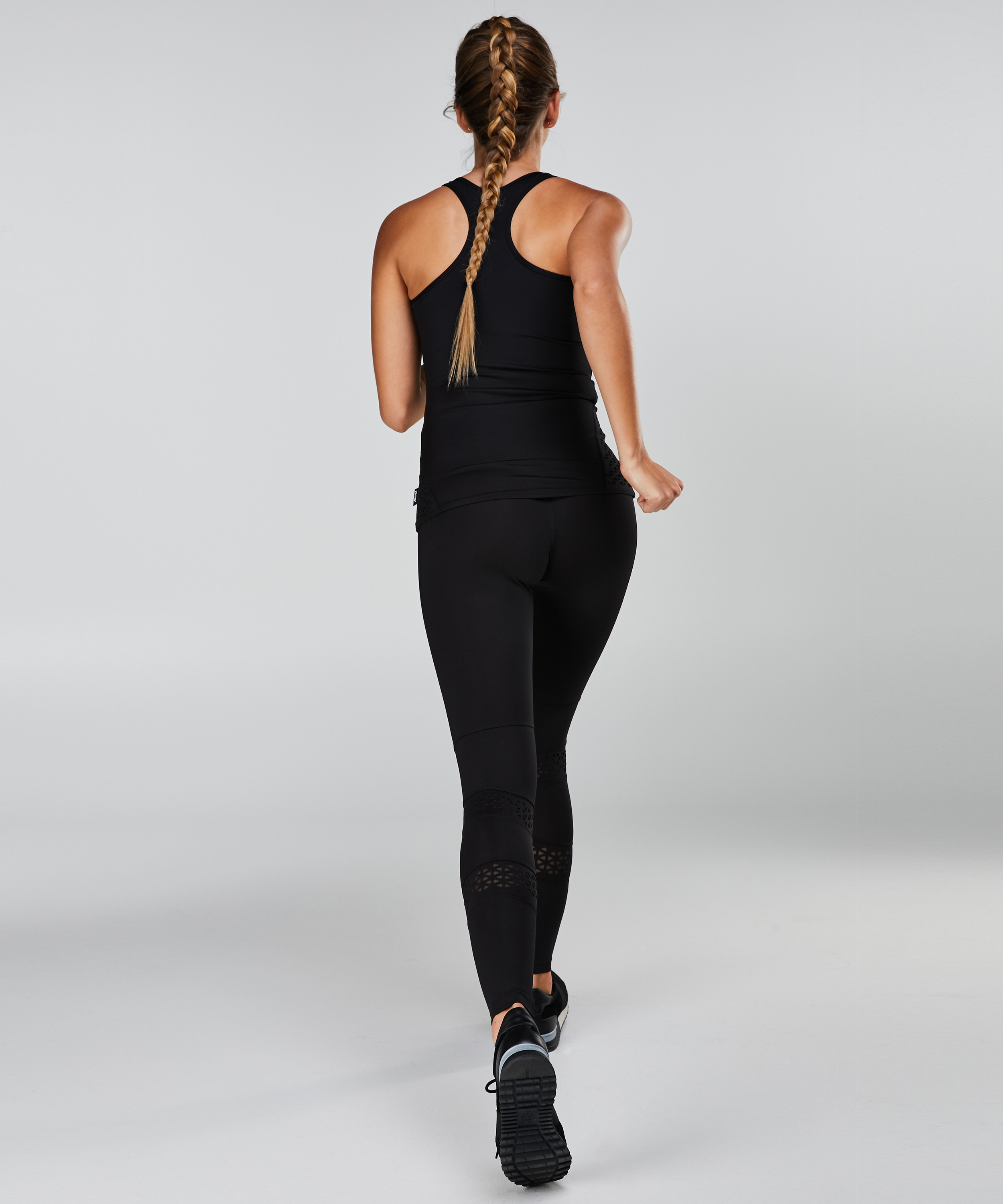 HKMX Lasercut Tank Top, Black, main