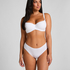 Cotton Padded Underwired Bra, White