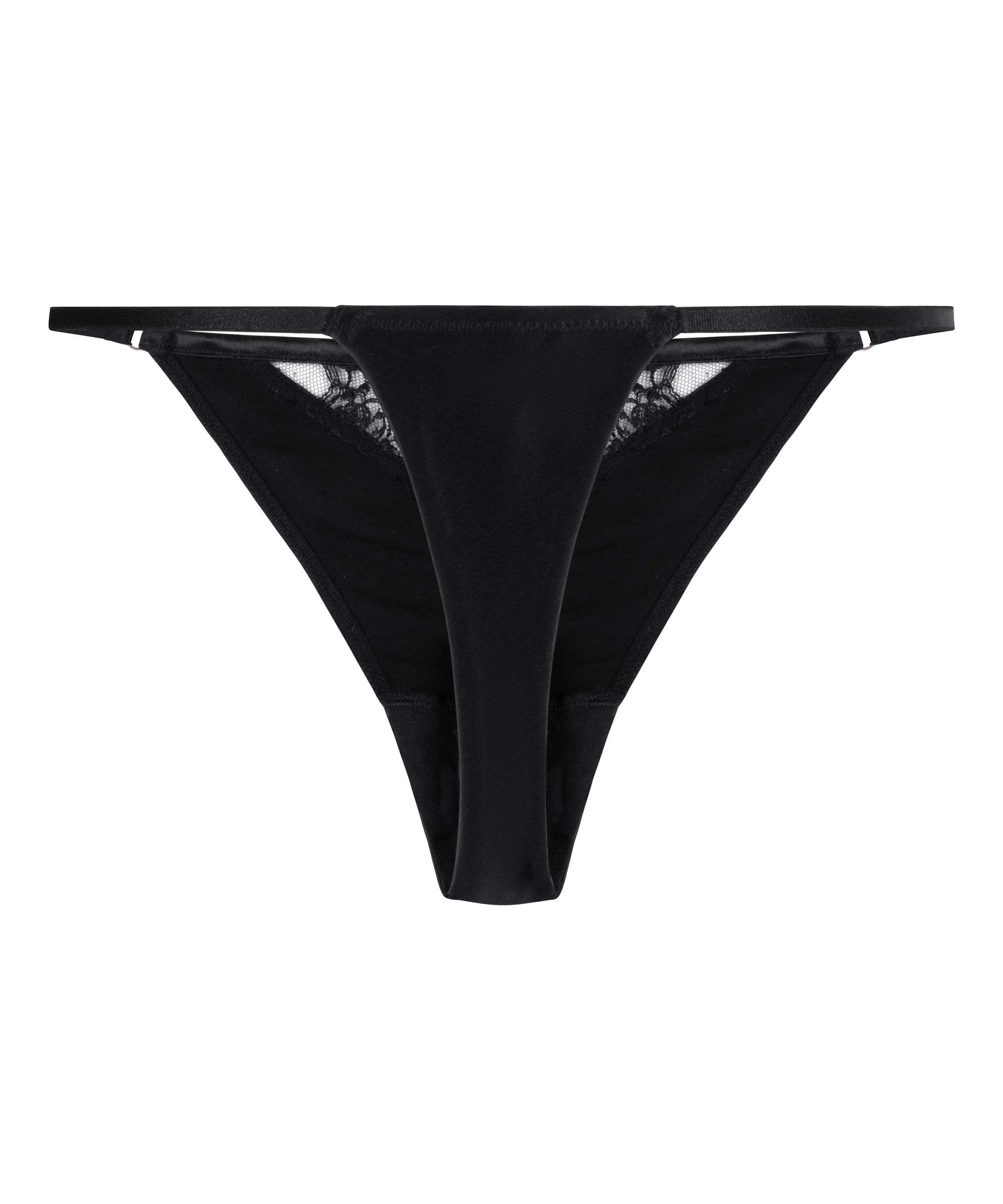 Catherine Highleg Thong, Black, main