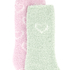 2 pairs of socks Cosy, Pink