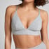 Cotton Bralette, Gray