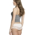 Lacey Microfibre Brazilian, White