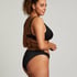 Scallop non-padded underwired bikini top, Black