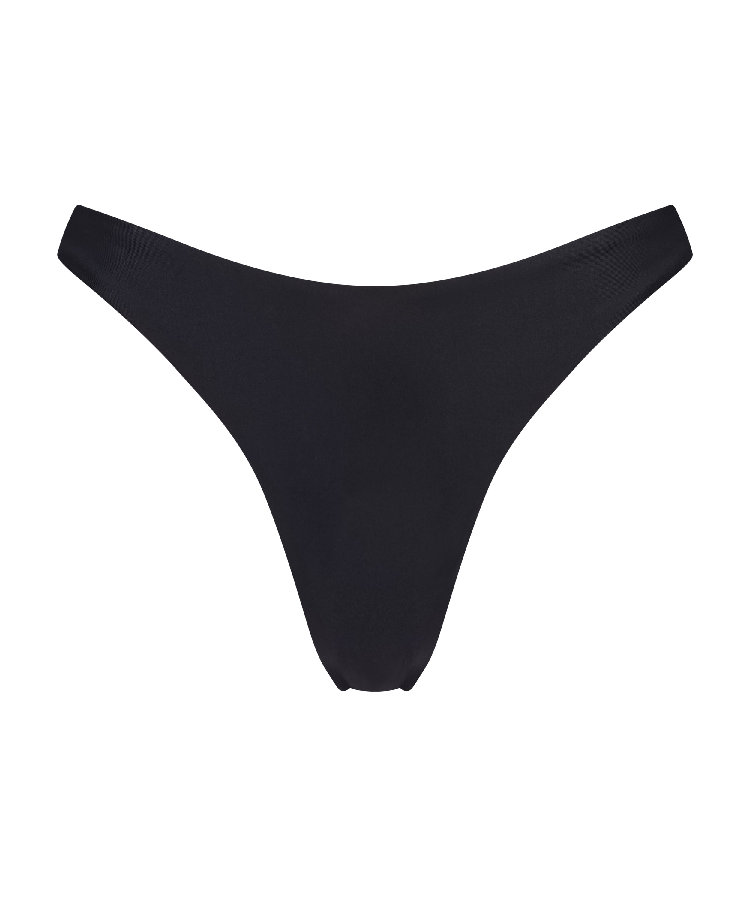 Juicy High Leg Bikini Bottoms, Black, main