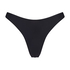 Juicy High Leg Bikini Bottoms, Black