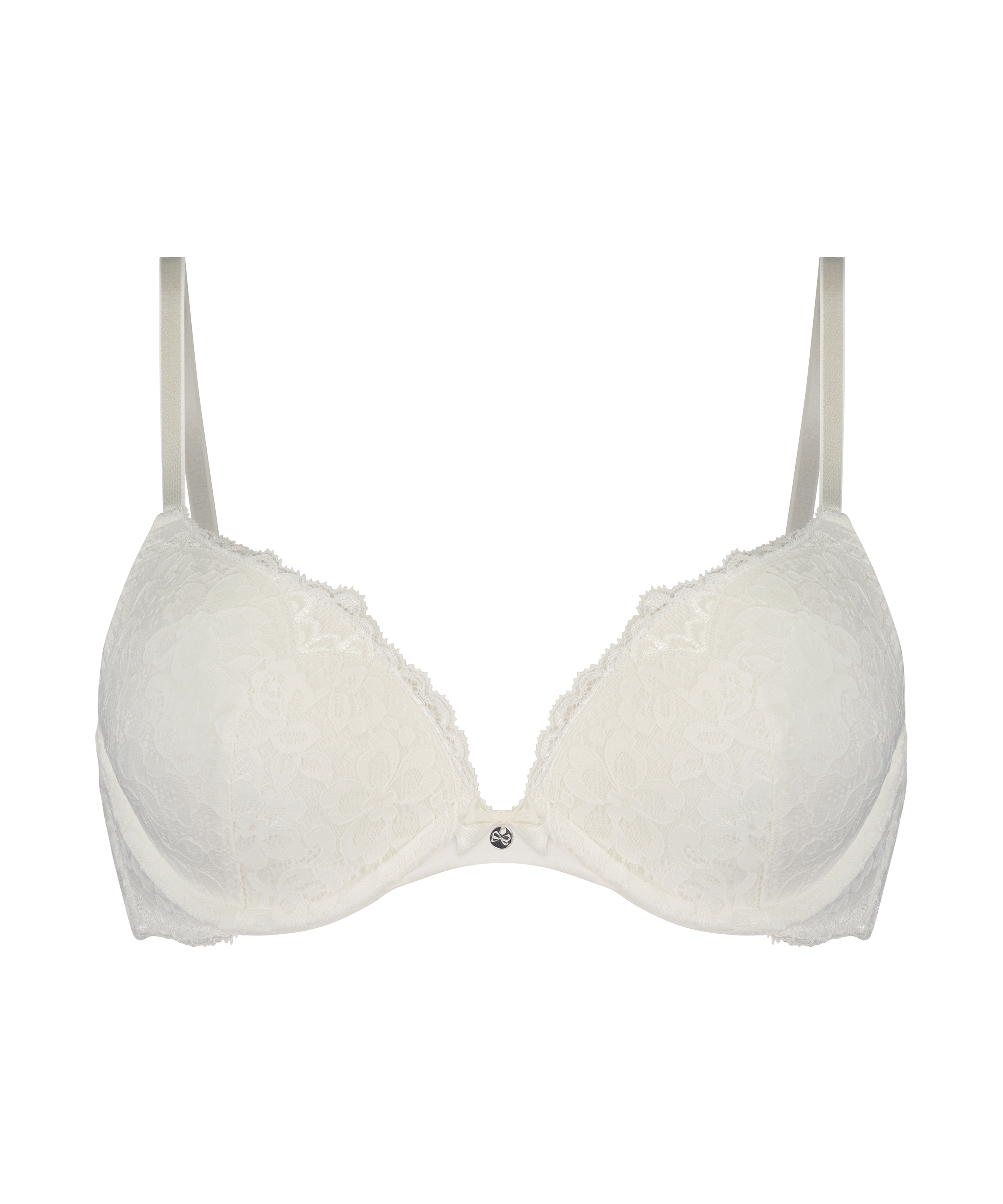 Marine Padded Push-Up Underwired Bra, White, main