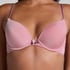 Plunge Padded Underwired Bra, Pink