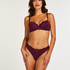 Rose Padded Underwired Bra, Purple
