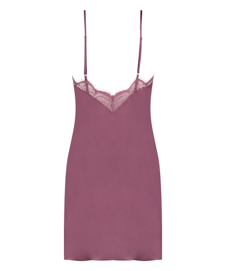 Satin Slip Dress, Purple