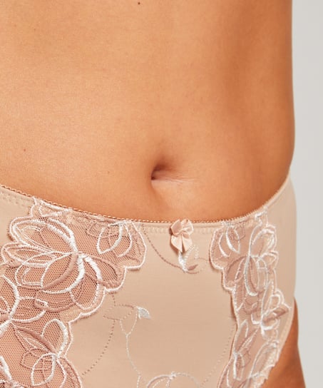 Diva High Knickers, Beige