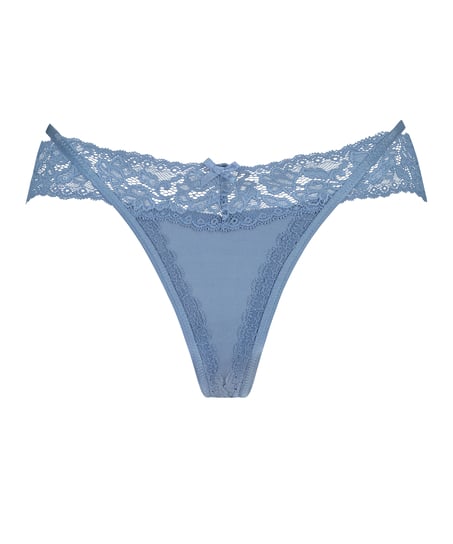 Elliena Extra Low V Thong, Blue