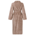 Long Fleece Bathrobe, Beige