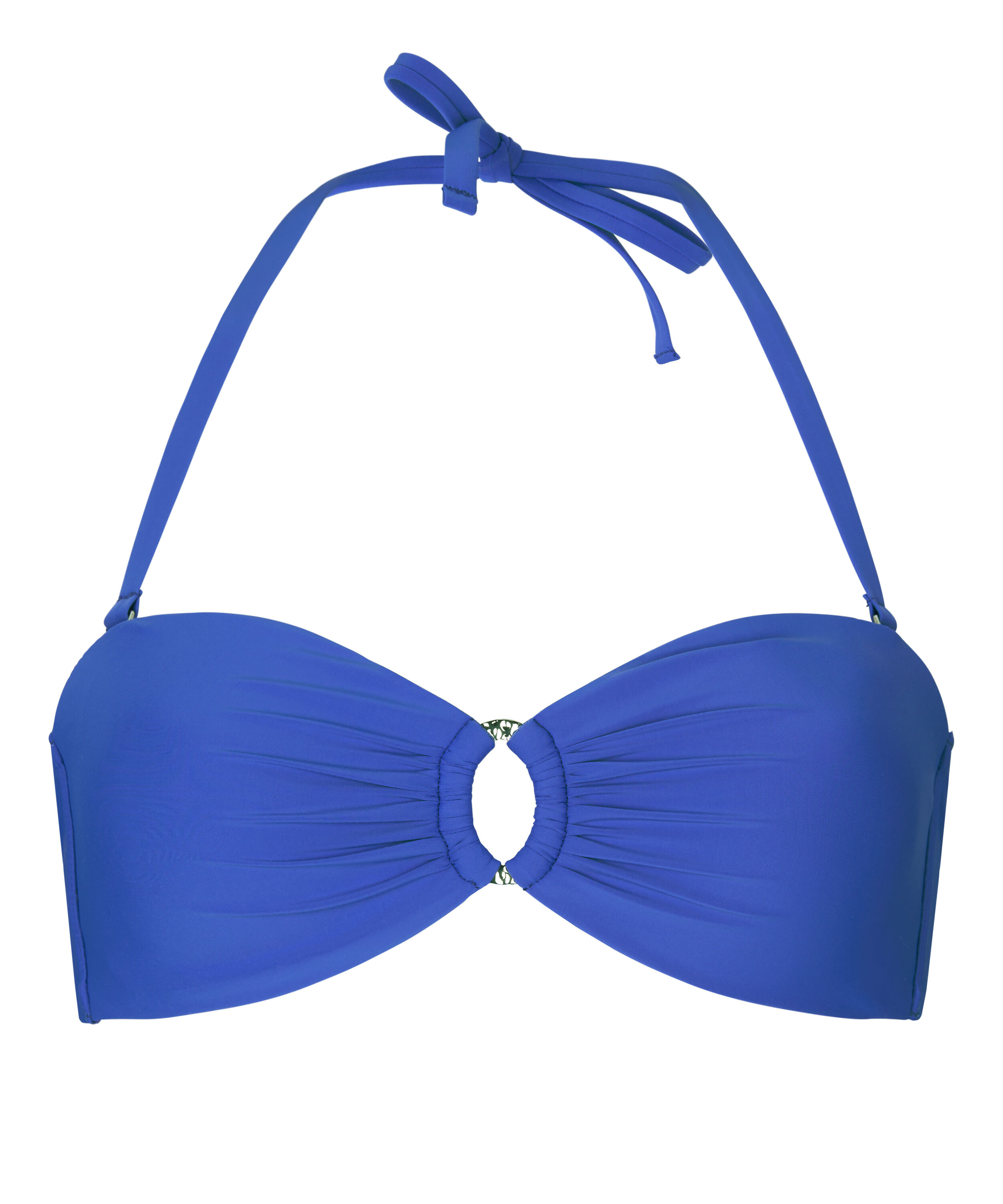 Luxe Bandeau Bikini Top, Blue