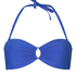 Luxe Bandeau Bikini Top, Blue