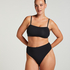High Waisted Thong Smooth, Black