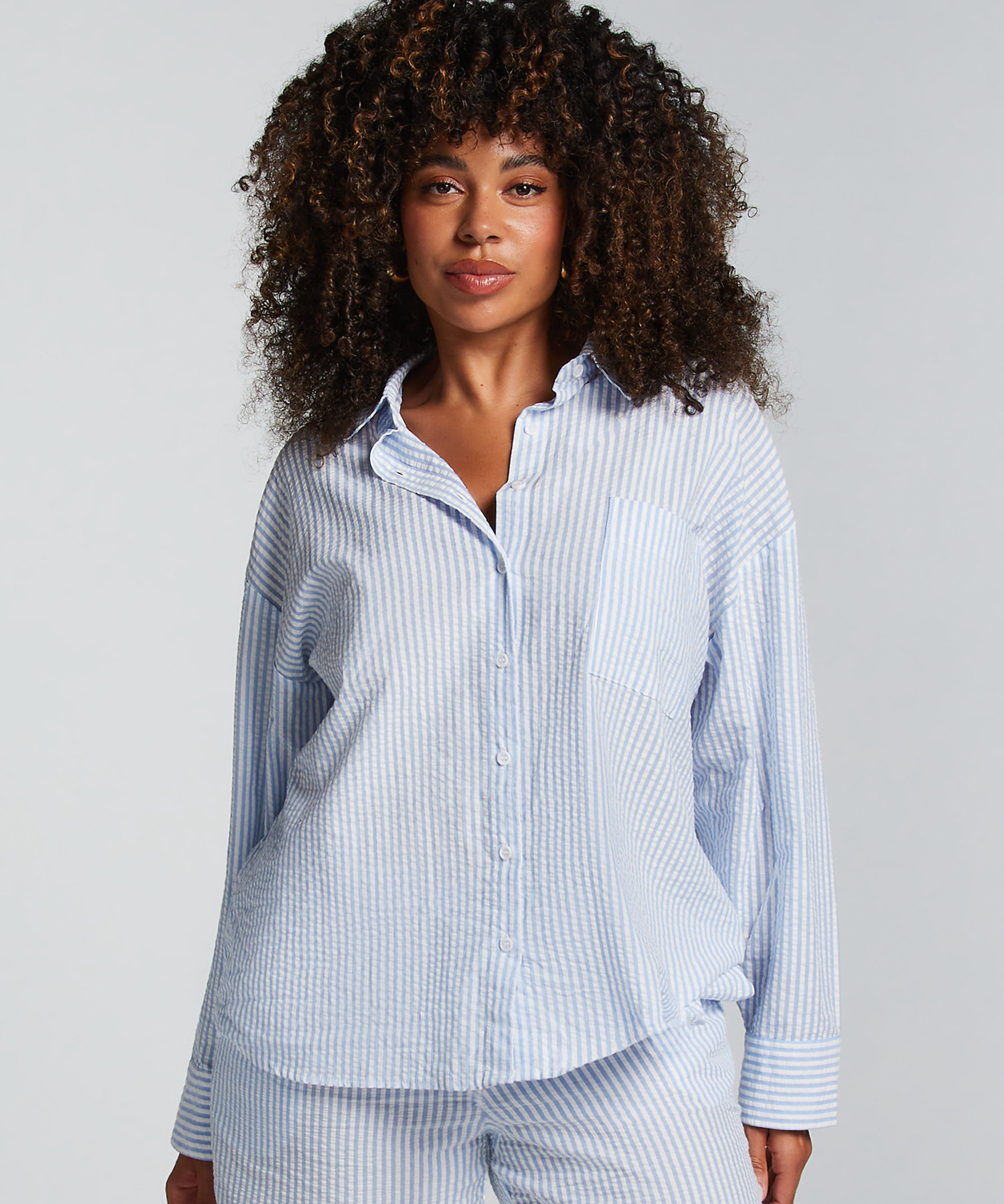 Cotton Jacket, Blue, main