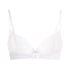 Plunge Padded Underwired Bra, White