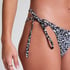 Lobos Cheeky Tanga Bikini Bottoms, Black