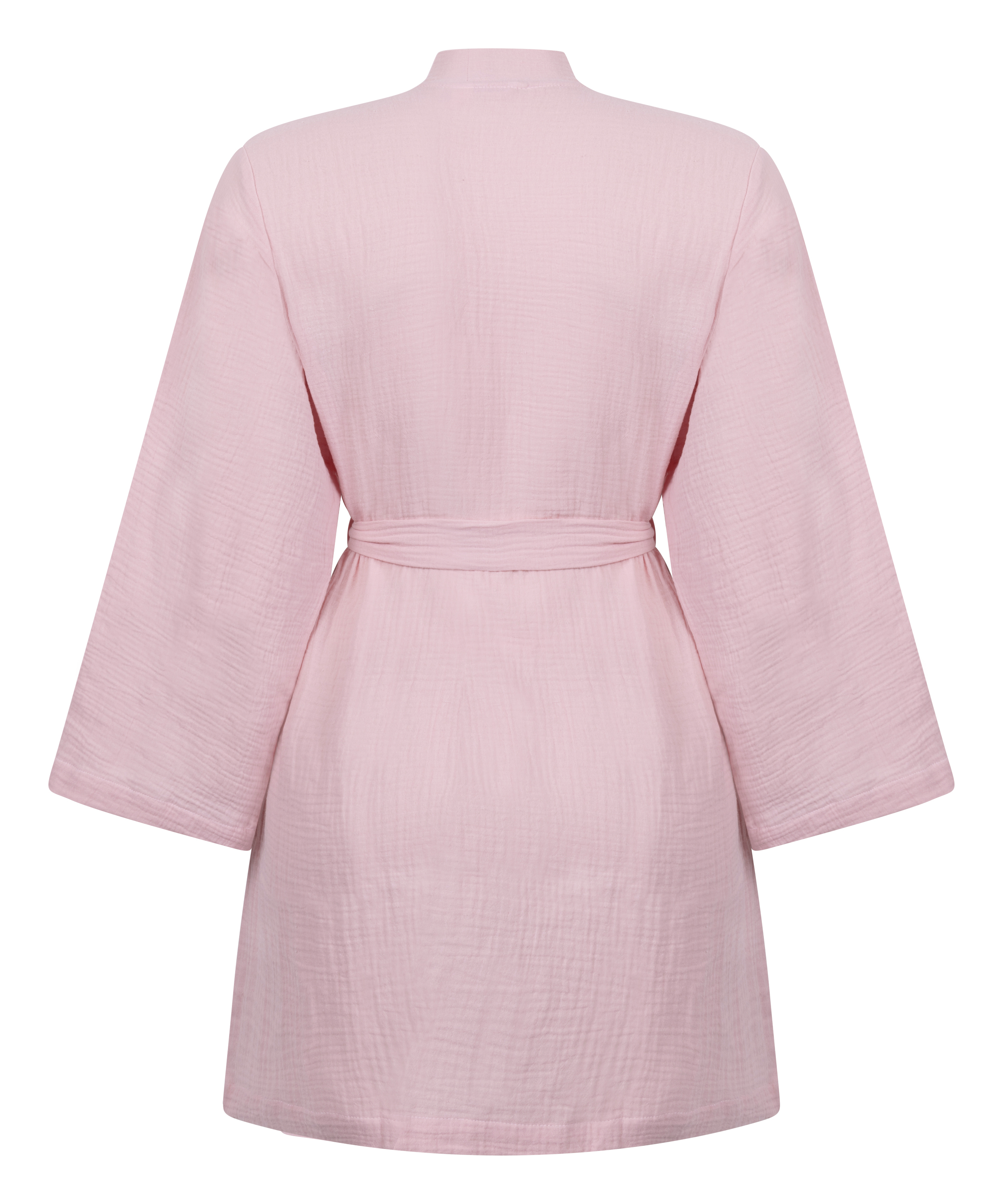 Muslin Robe Short, Pink, main