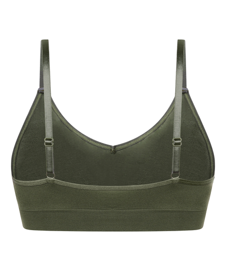 Dide Triangle Bralette, Green