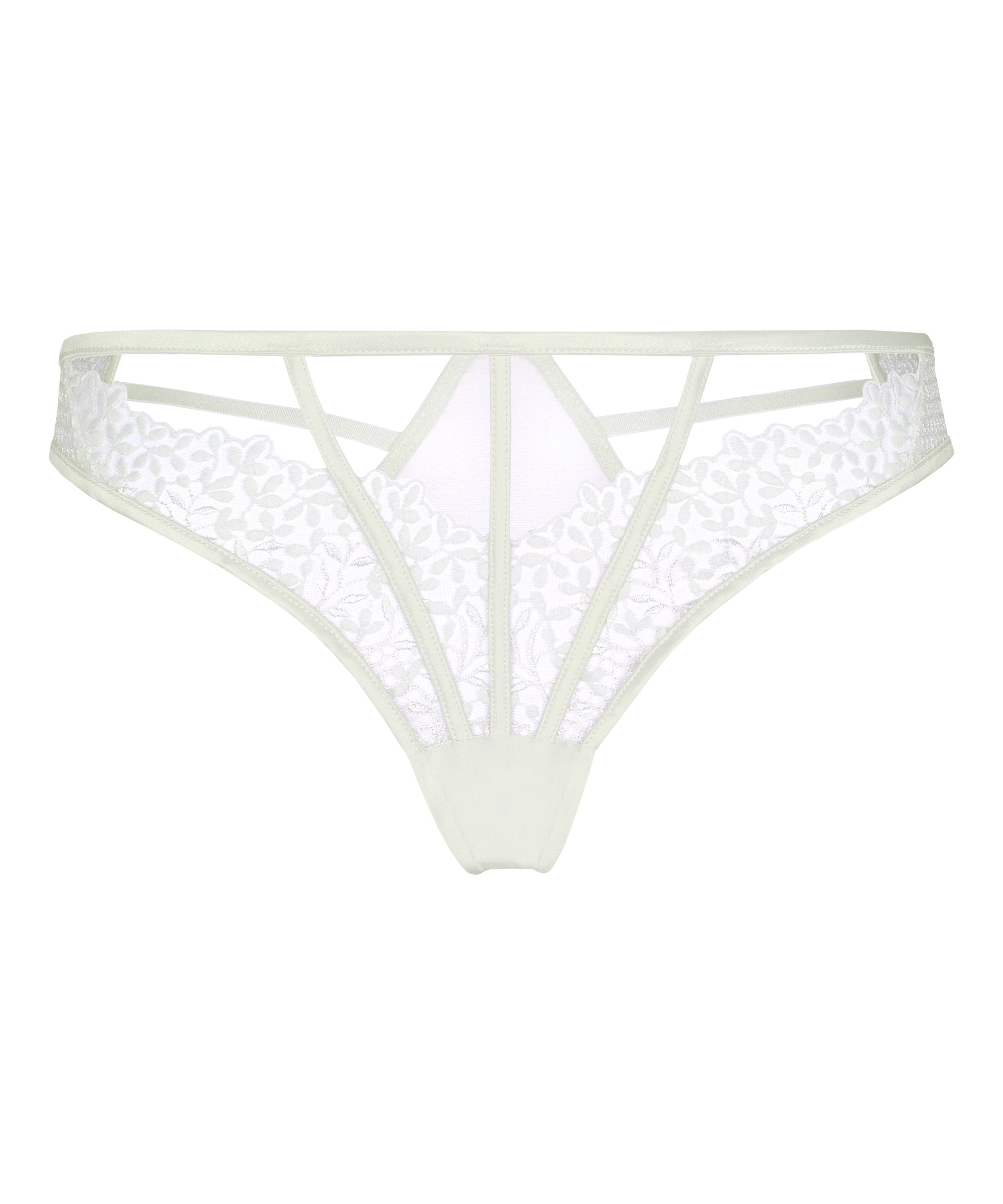 Kristina Highleg Thong, White, main