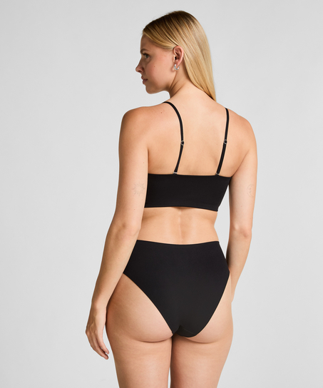 Smooth Bandeau Bralette, Black