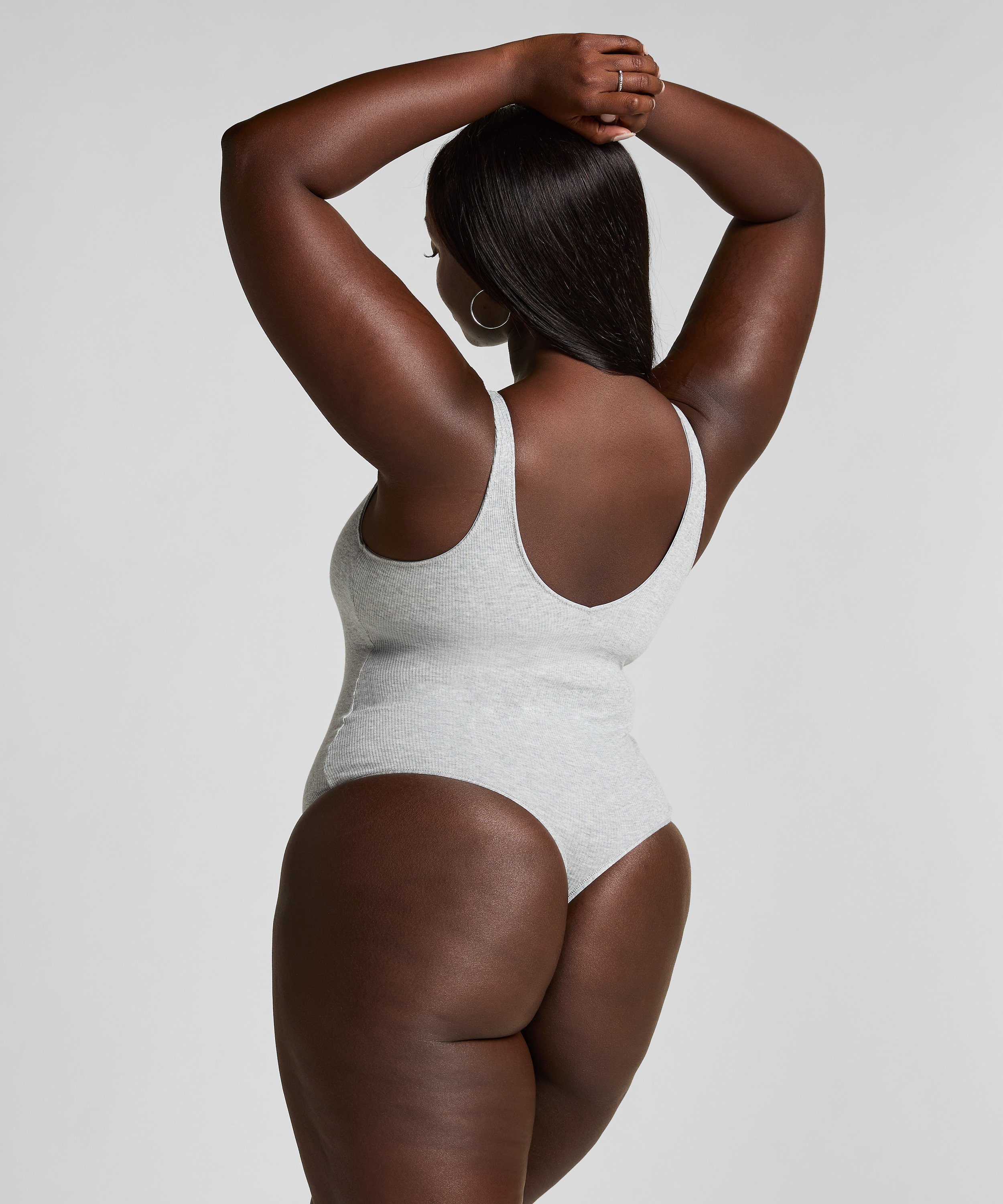 Cotton Rib Body, Gray, main