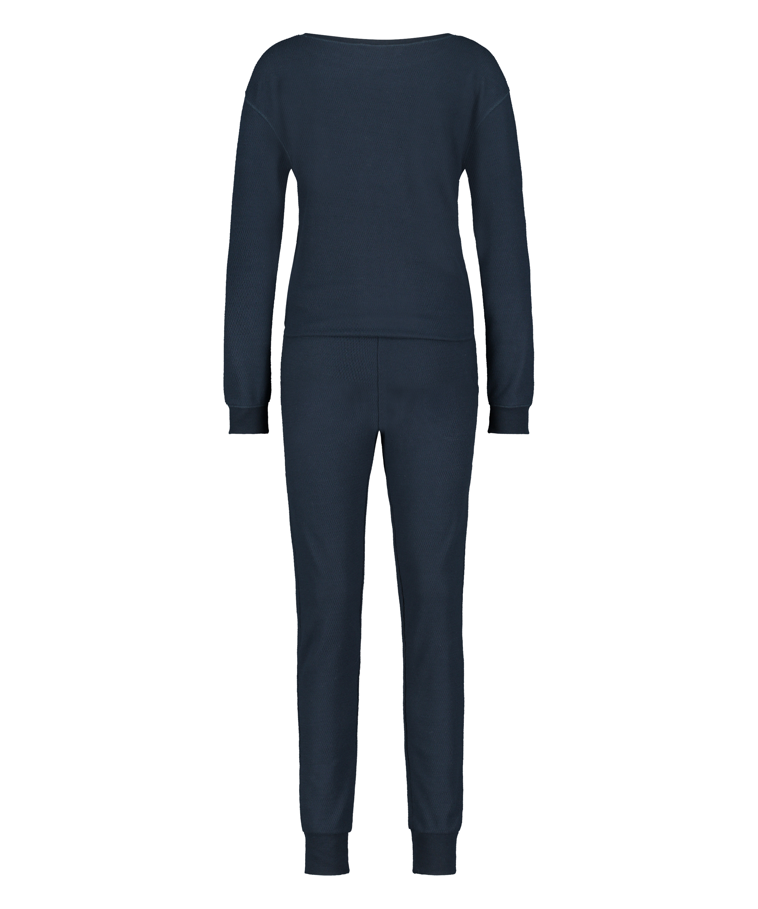 Waffle pyjama set, Blue, main