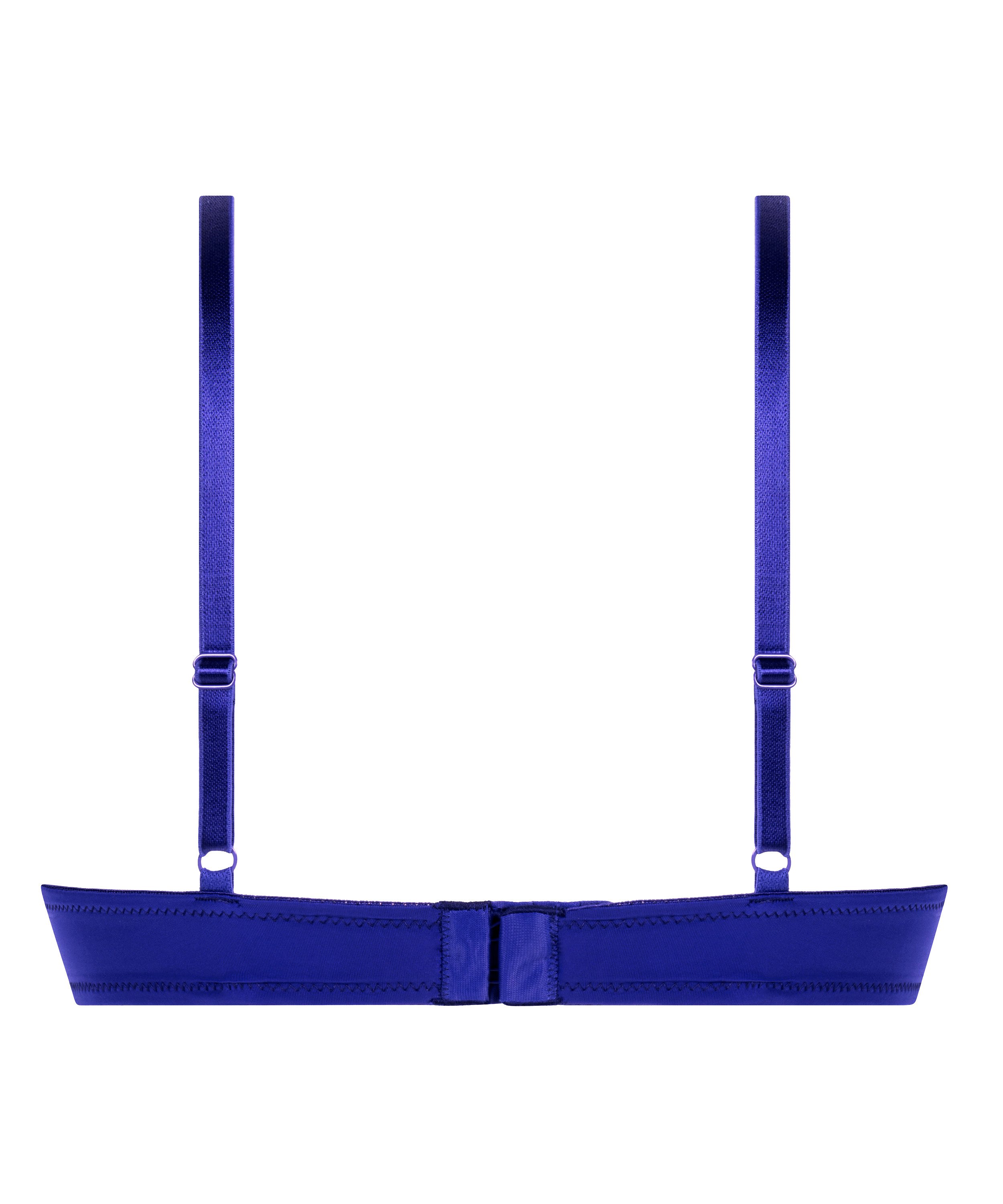 Plunge Padded Underwired Bra, Blue, main