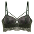 Amara Padded Underwired Longline Bra, Green