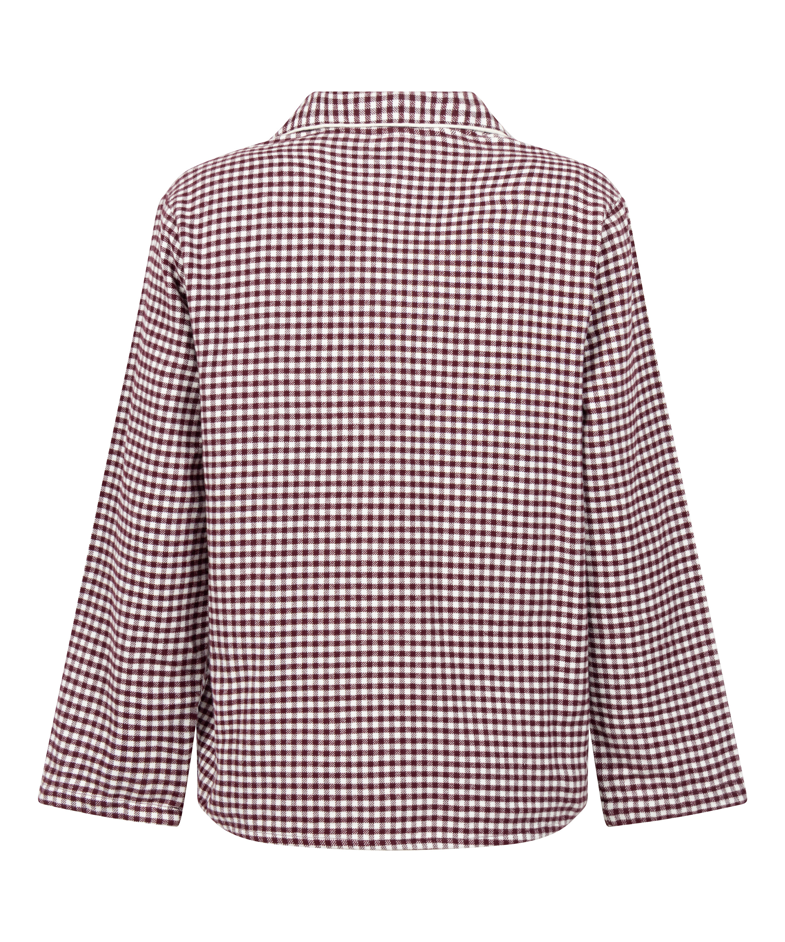 Essentials Flannel Pyjama Top, Purple, main