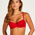 Maya Padded Underwired Bra, Red