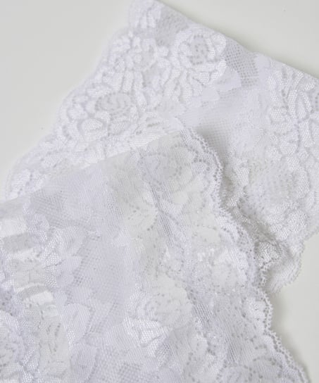 Lace Thigh Bands, White