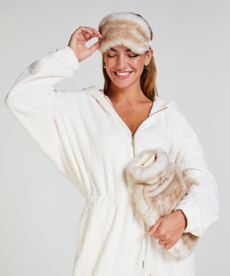 Fake Fur Sleepingmask, Gray