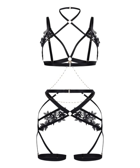 Applique Harness, Black