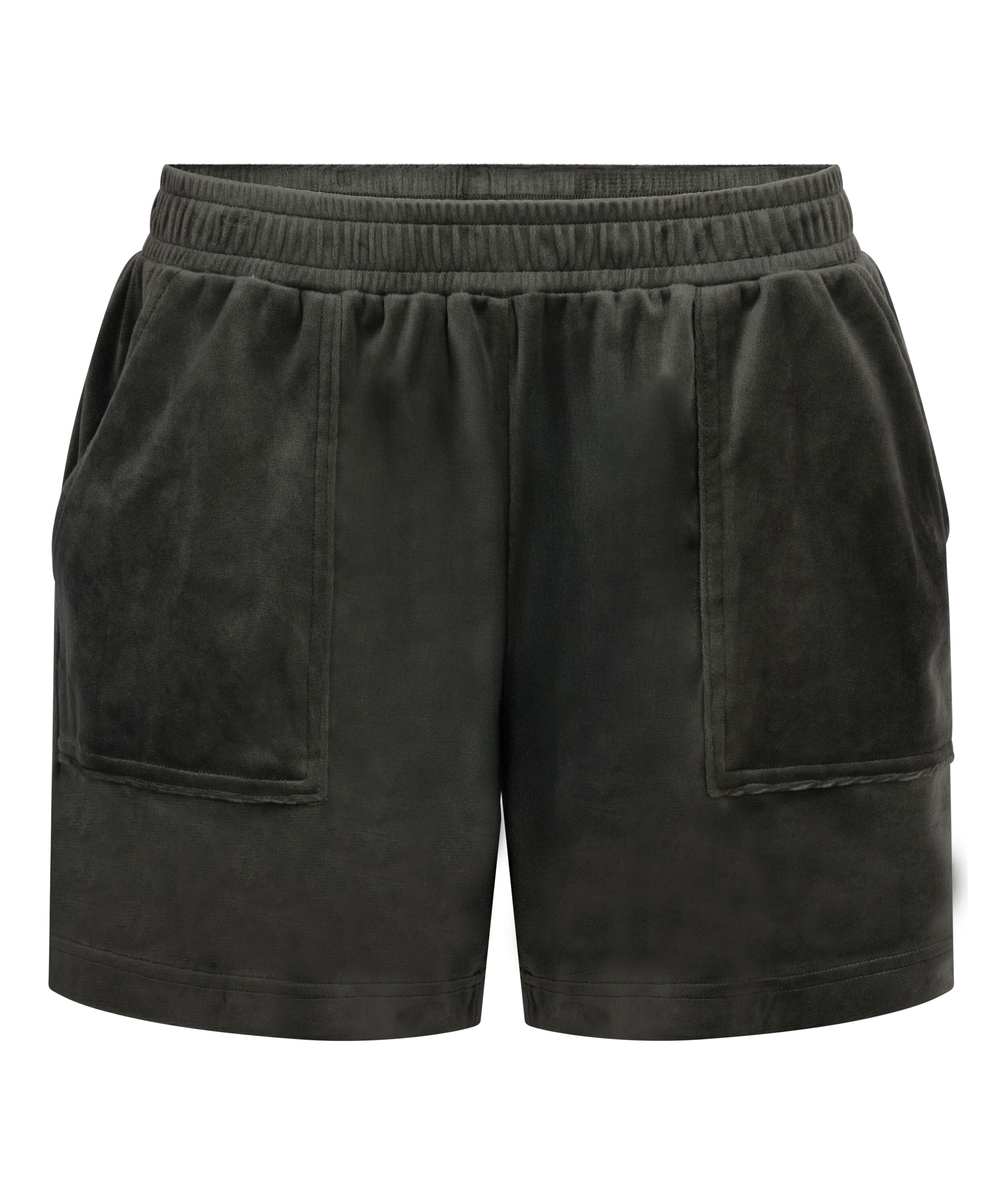 Velvet Pocket shorts, Green