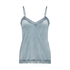 Velours Lace Cami Top, Blue