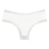 V-shaped Brazilian knickers mesh, White