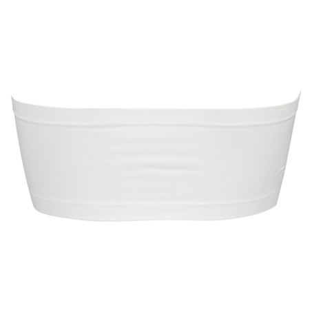 Seamless bandeau top, White