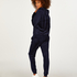 Velour Jogging Bottoms, Blue